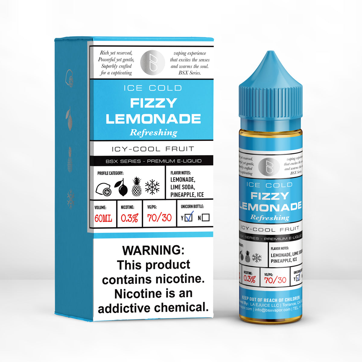 Fizzy Lemonade Vape Juice BSX Series & BSX Vapor