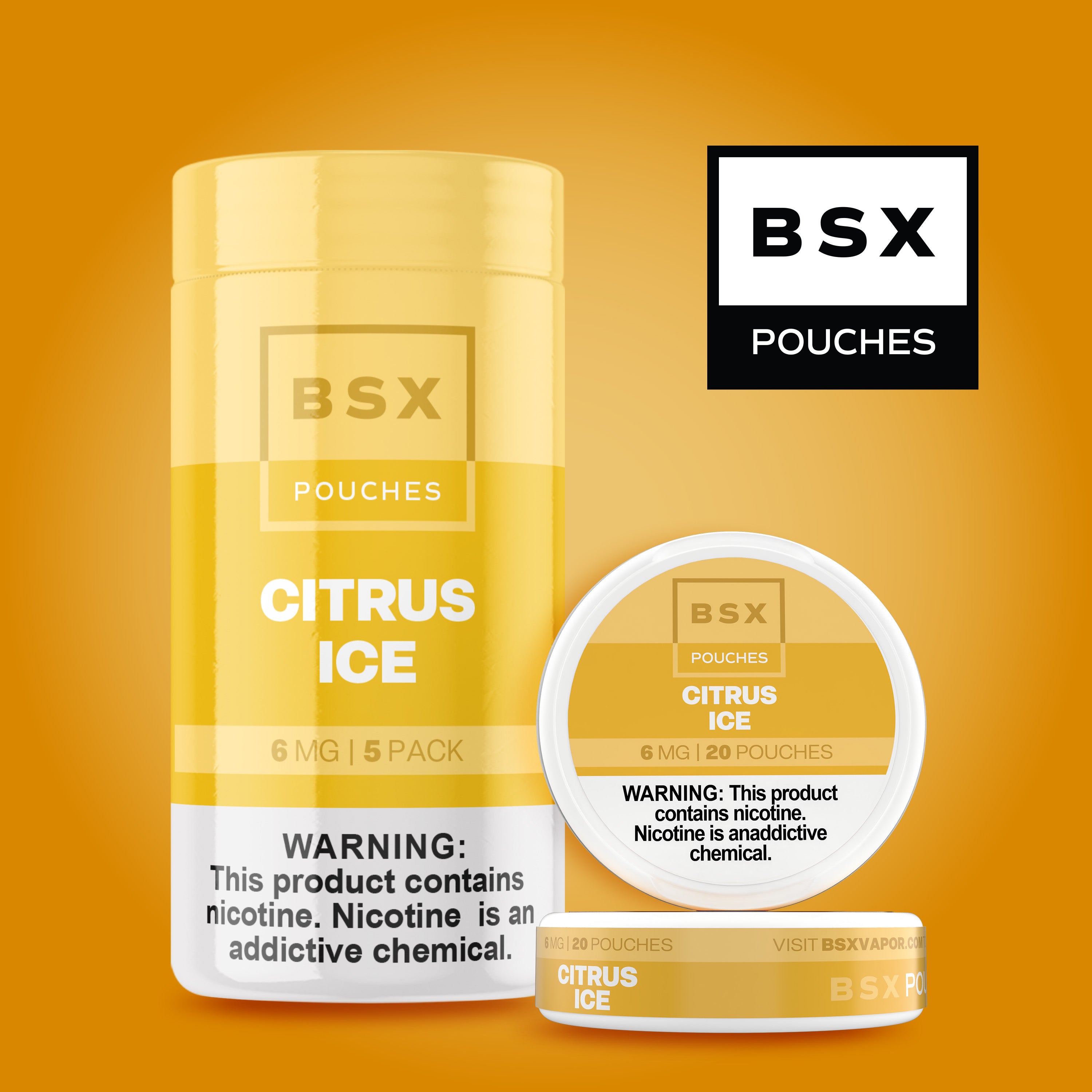 Citrus Ice - Nic Pouches | BSX Vapor