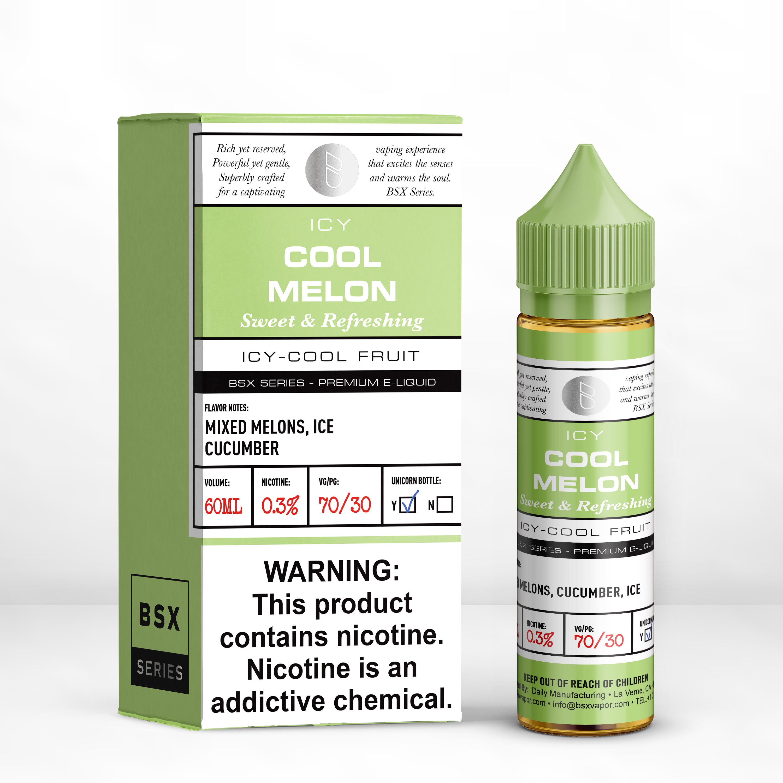 Cool Melon Vape Juice - BSX Series | BSX Vapor