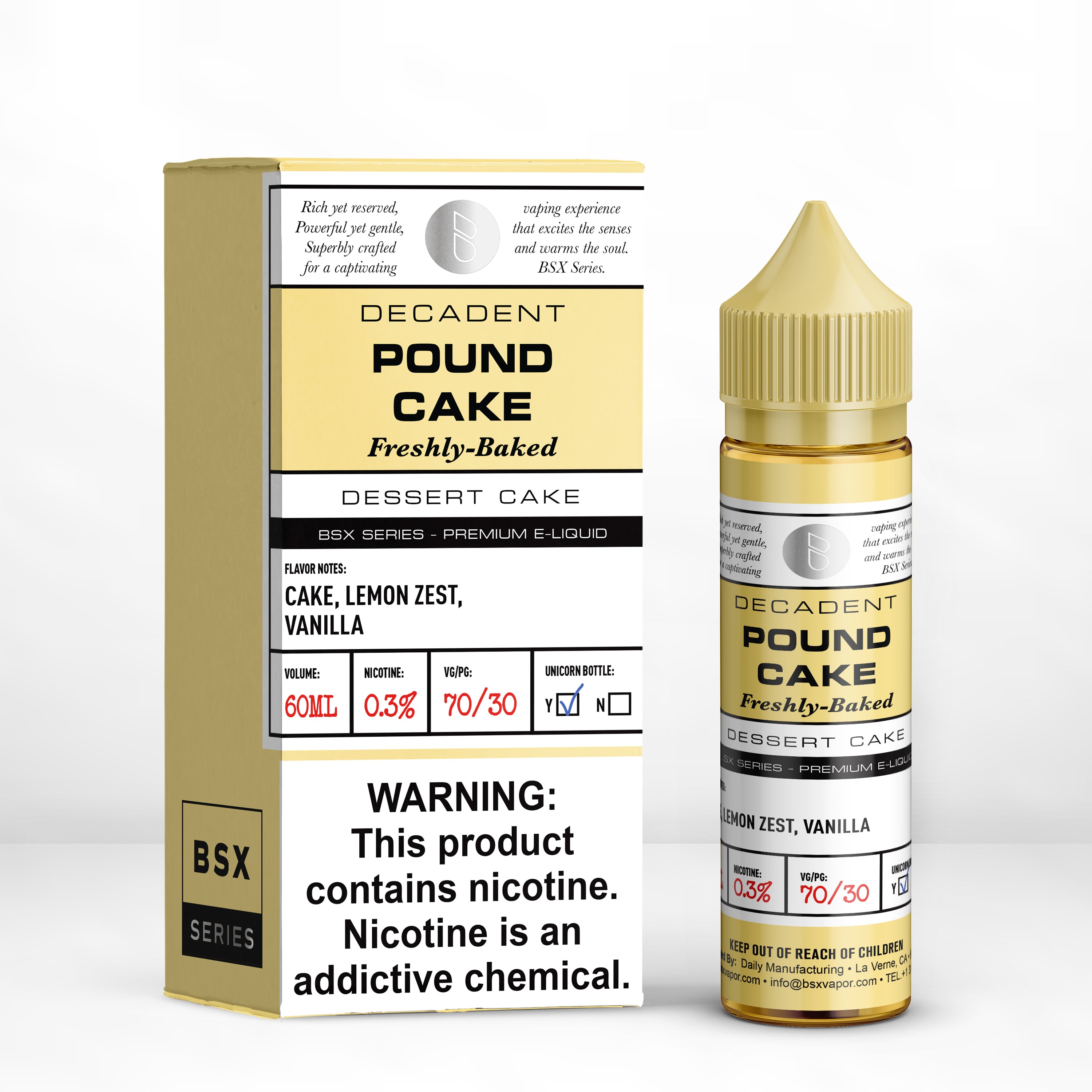 Pound Cake Vape Juice - BSX Series | BSX Vapor Pound Cake Vape Juice - BSX Series | BSX Vapor