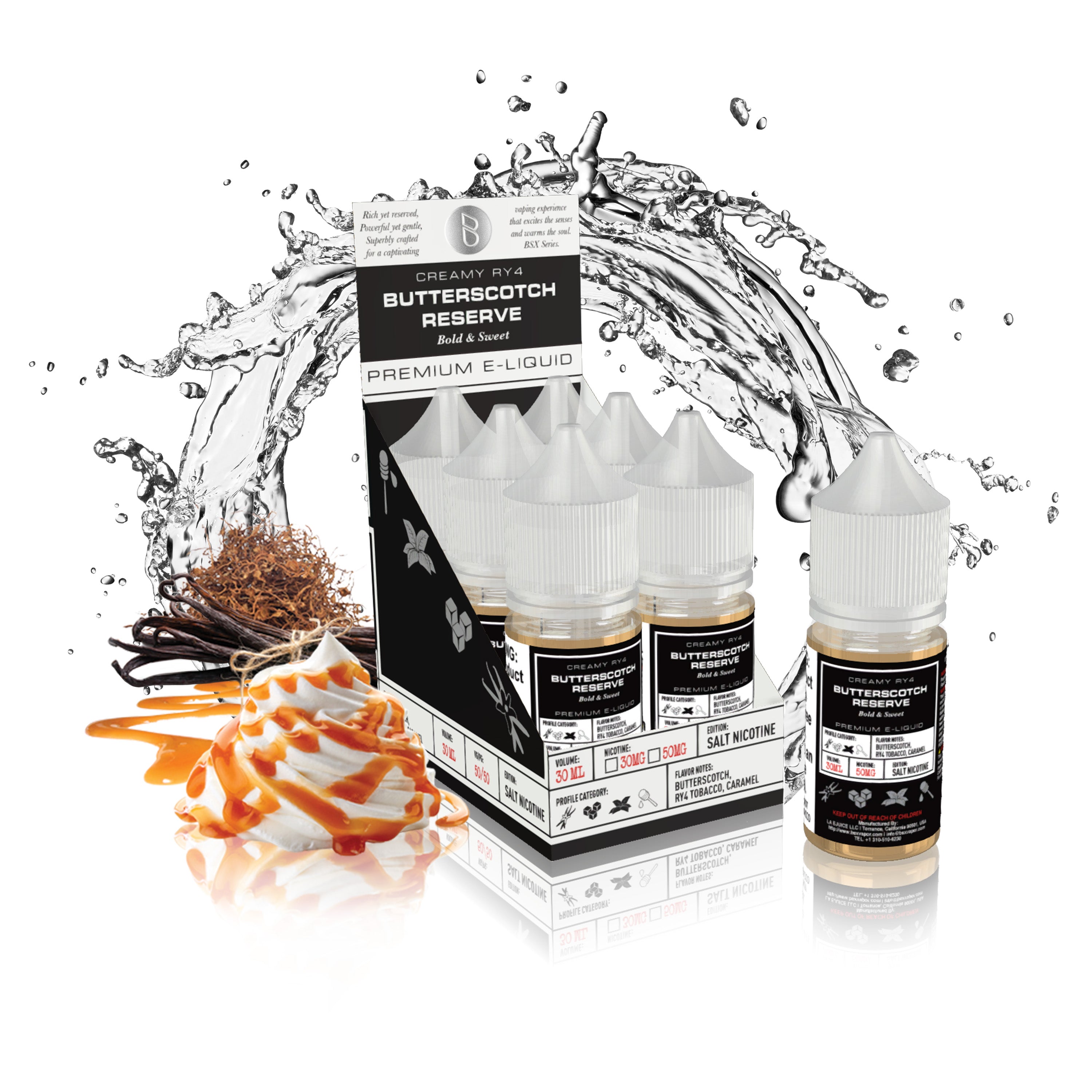 Butterscotch Reserve - BSX Nic Salts Butterscotch Reserve - BSX Nic Salts